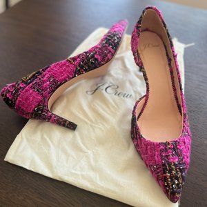 Pink Tweed J. Crew heels in size 10